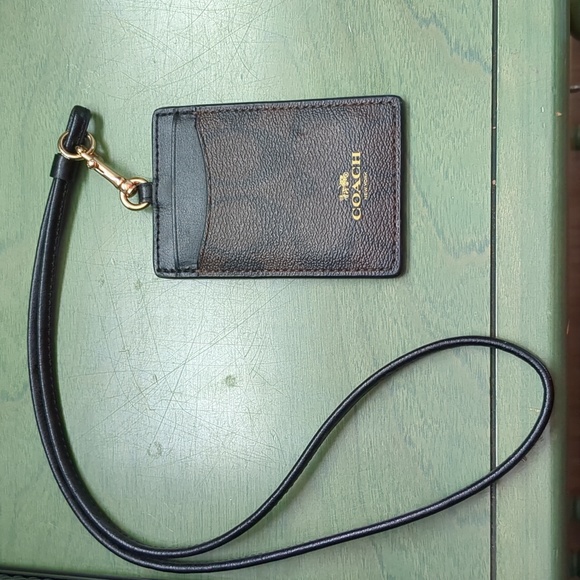 COACH Id Lanyard In Signature Canvas - Picture 1 of 4
